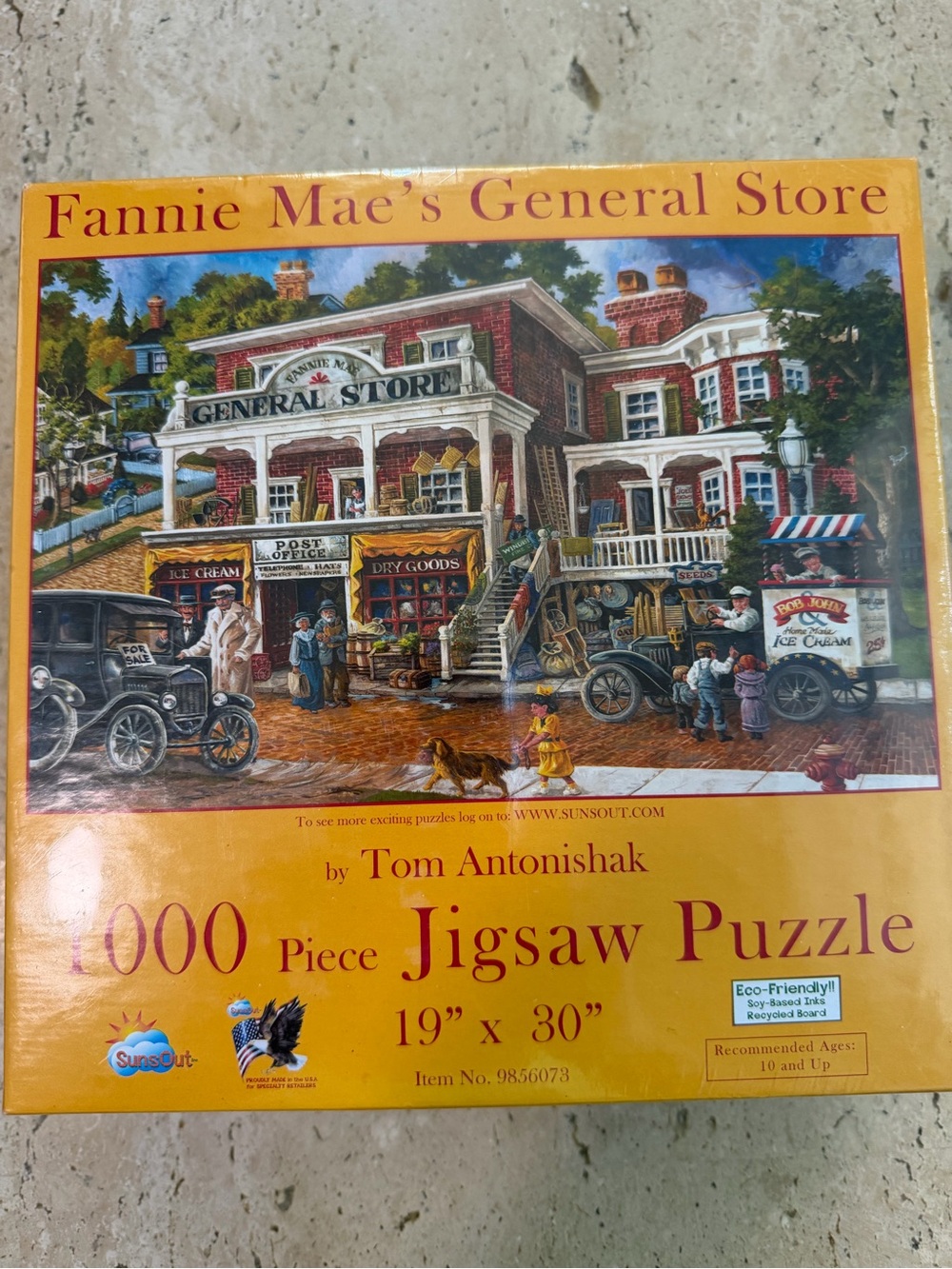 Fannie Mae's General Store 1000 pc Jigsaw Puzzle 19"x30" Eco-friendly New